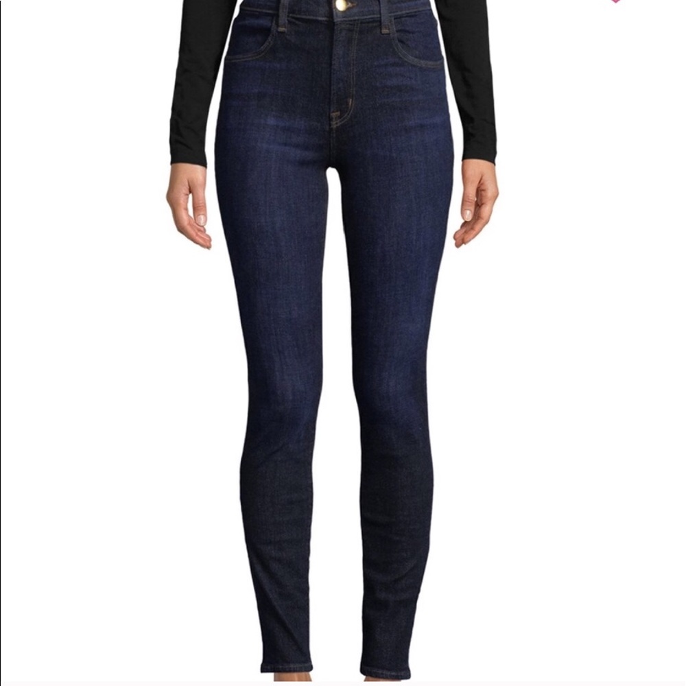 J BRAND blue super skinny STARLESS denim jeans
